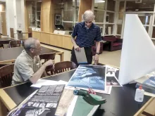 Work in progress: Ted Hershorn and Ed Berger, Institute of Jazz Studies