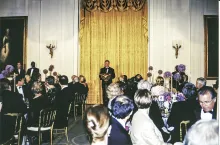 Állami vacsora Bill Clinton elnök köszöntőjével, Washington, Fehér Ház, 1999