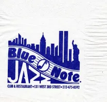 Blue Note-szalvéta