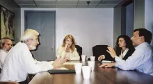 Orbán Viktor miniszterelnök és Jeszenszky Géza nagykövet látogatása a Washington Times szerkesztőségében, 1999